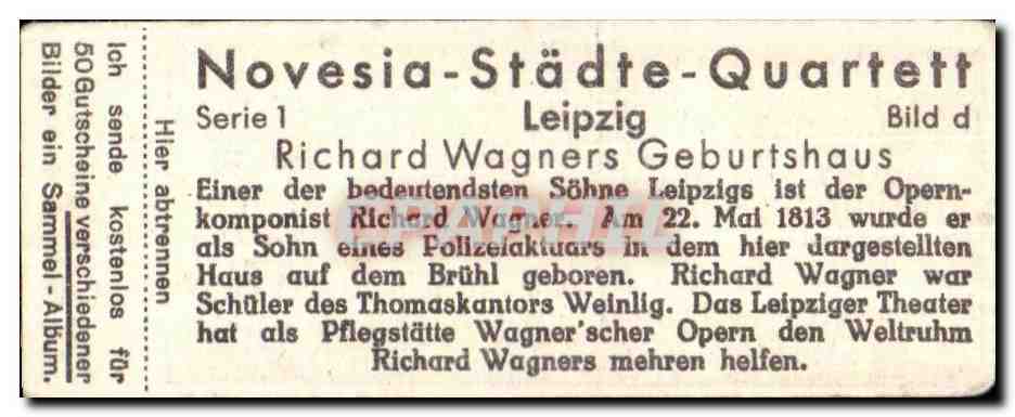 Image Leipzig Richard Wagner Musique — Verso
