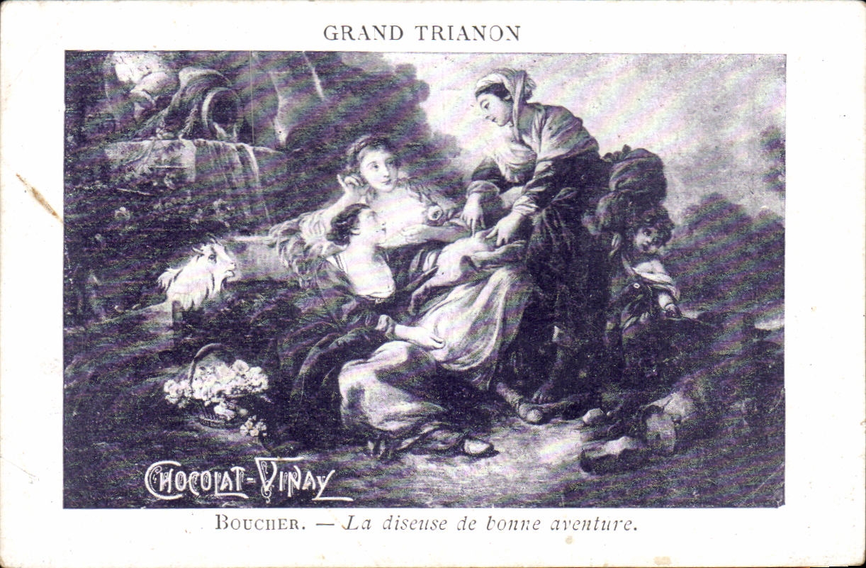 Image Chocolat Vinay Grand TrianonBoucher La Diseuse de tonne aventure