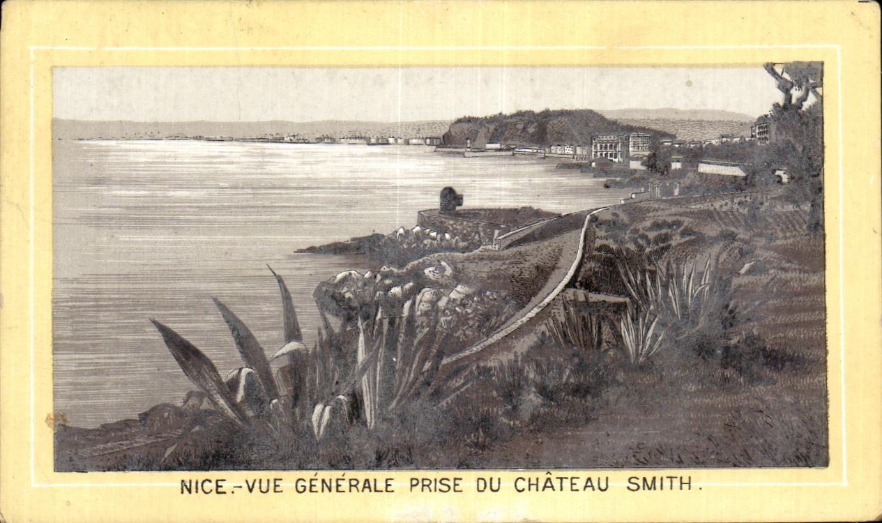 Image Nice Vue Generale Prise du Chateau Smith Bureau de placement de Charenton rue de Paris