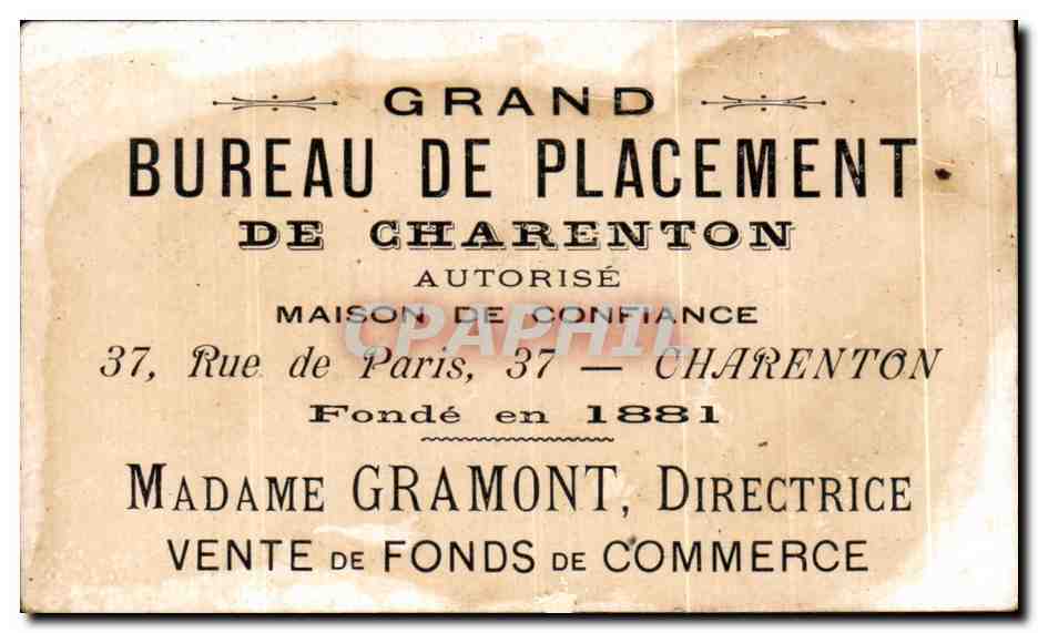 Image Nice Vue Generale Prise du Chateau Smith Bureau de placement de Charenton rue de Paris — Verso