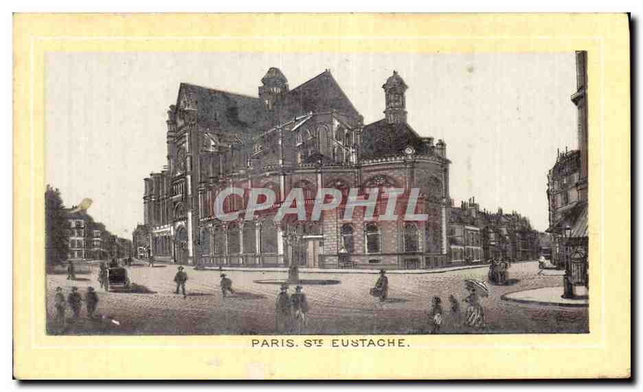 Chromo Bureau de placement de Charenton Paris Sts Eustache
