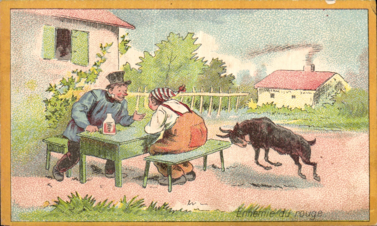 Chromo Ernemie du rouge Chevre Chicoree A la Boulangere
