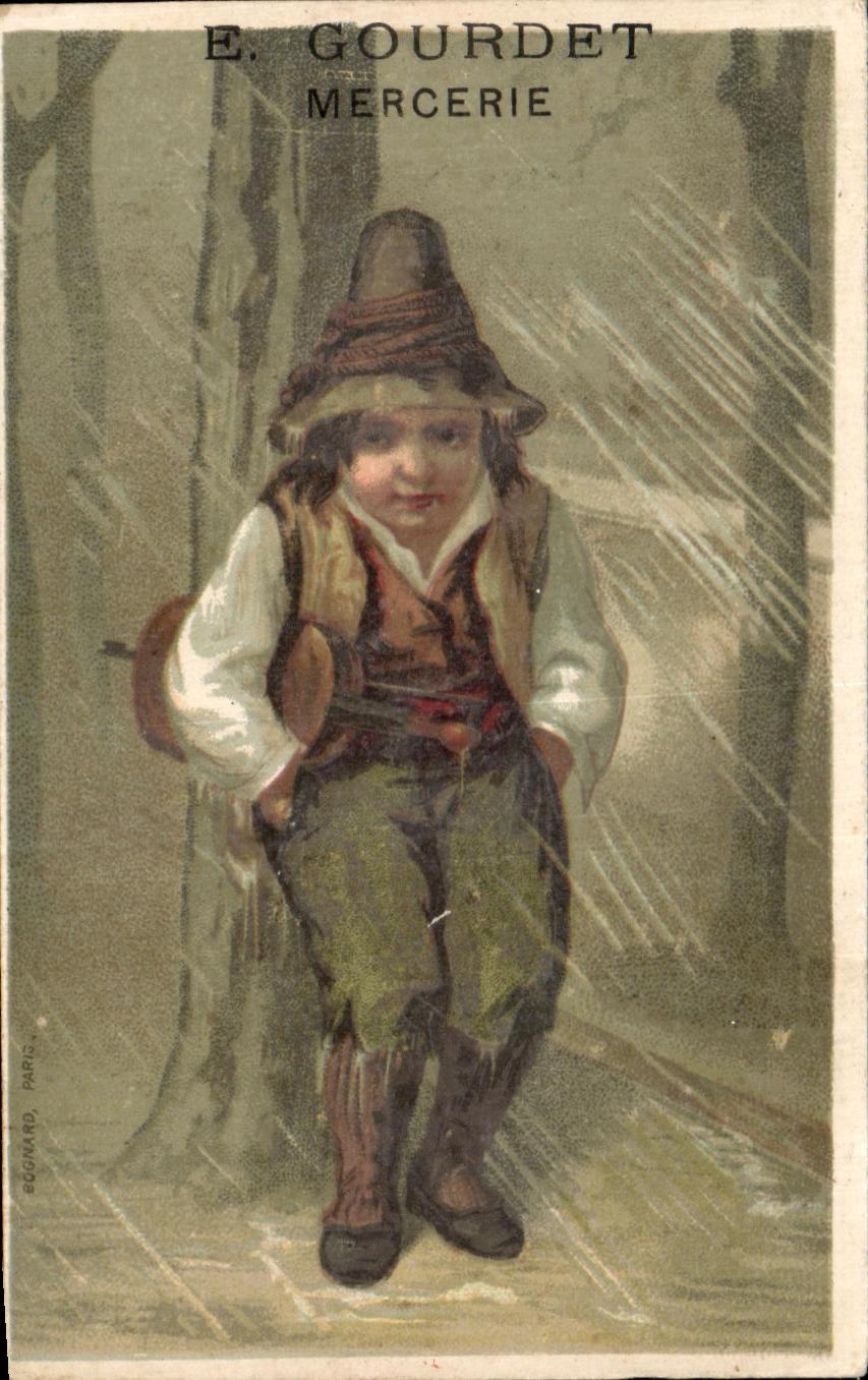 Chromo E Courdet Mercerie Enfant Rue des Orfevres Blois 