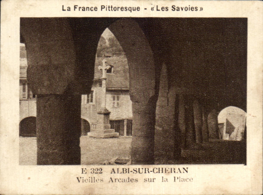 Image La France Pittoresque Les Savoies Albi Sur Cheran Vieilles arcades sur la place 