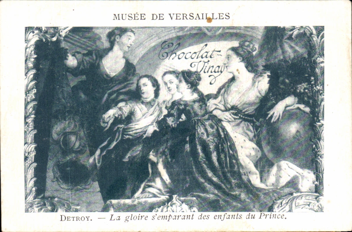 Image Musee De Versailles Chocolat Vinay Detroy La gloire s'emparant des enfants du Prince