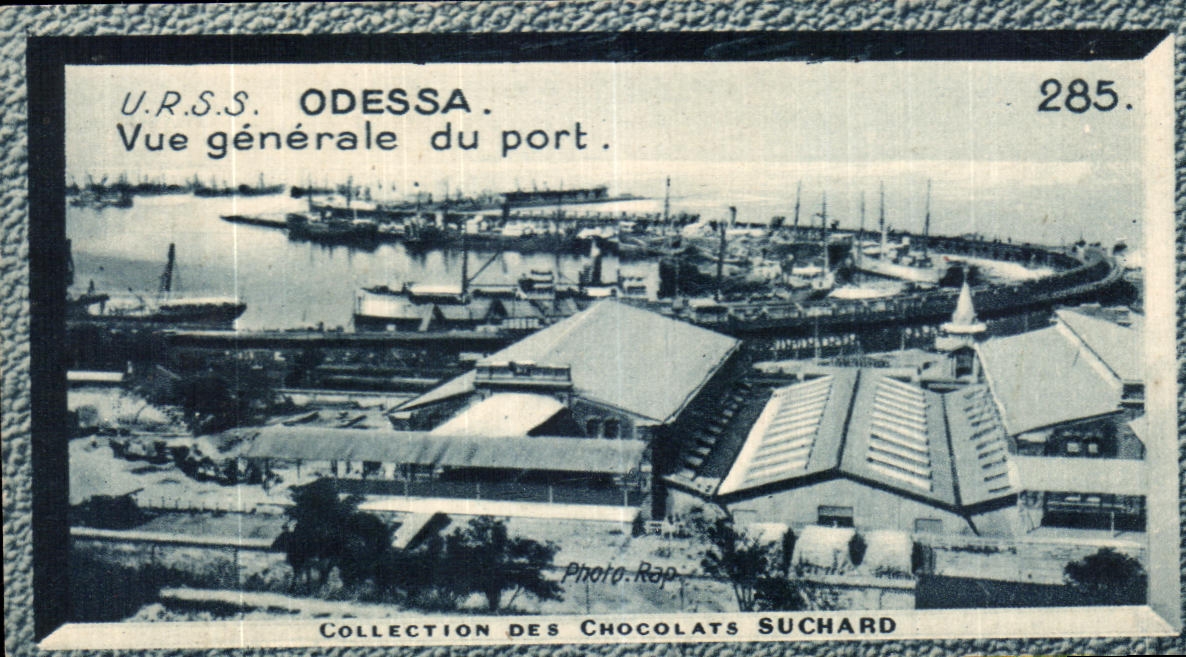 IMage Odessa Vue generale du port Collection Des Chocolats Suchard Ukraine 
