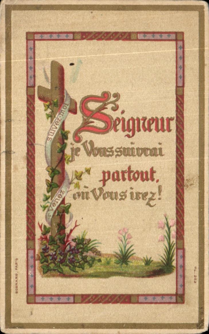 Seigneur je Vous suivrai partout où Vous irez! — BOSNARD, PARIS — n° 222