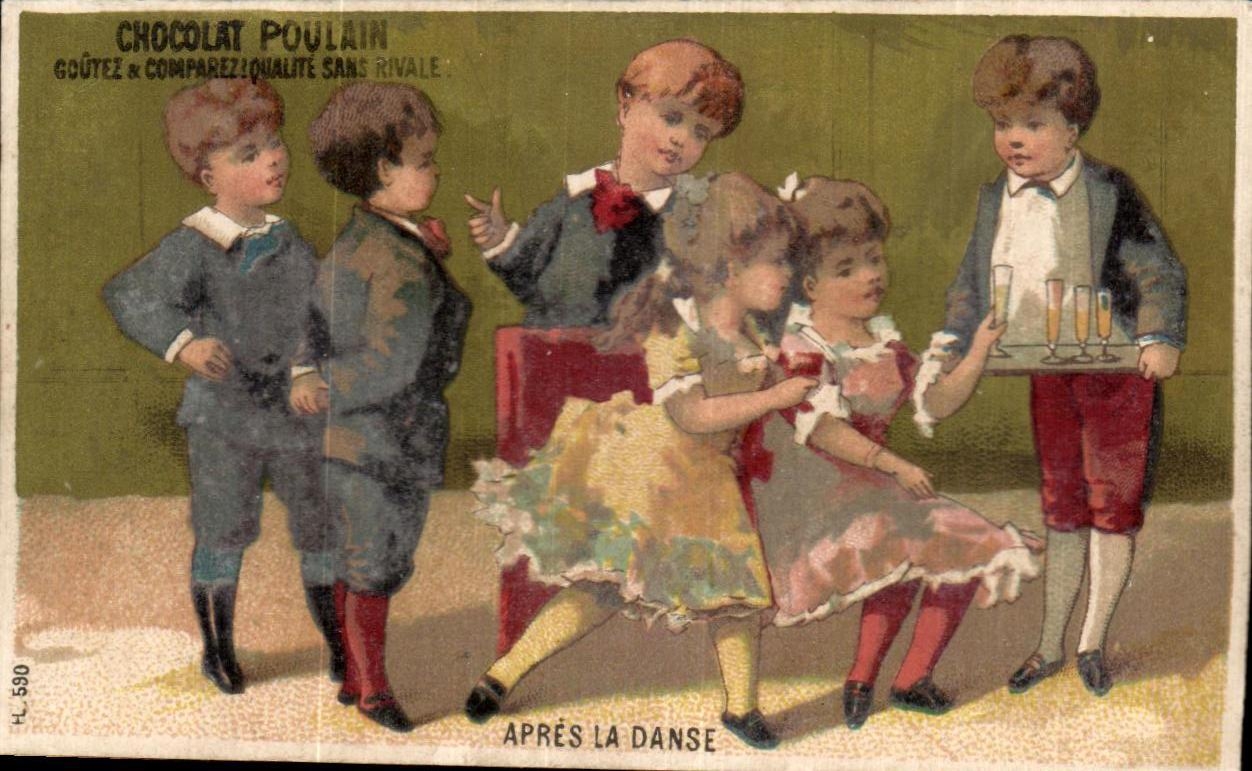 Enfants après la danse — Chocolat Poulain — H.L. 590