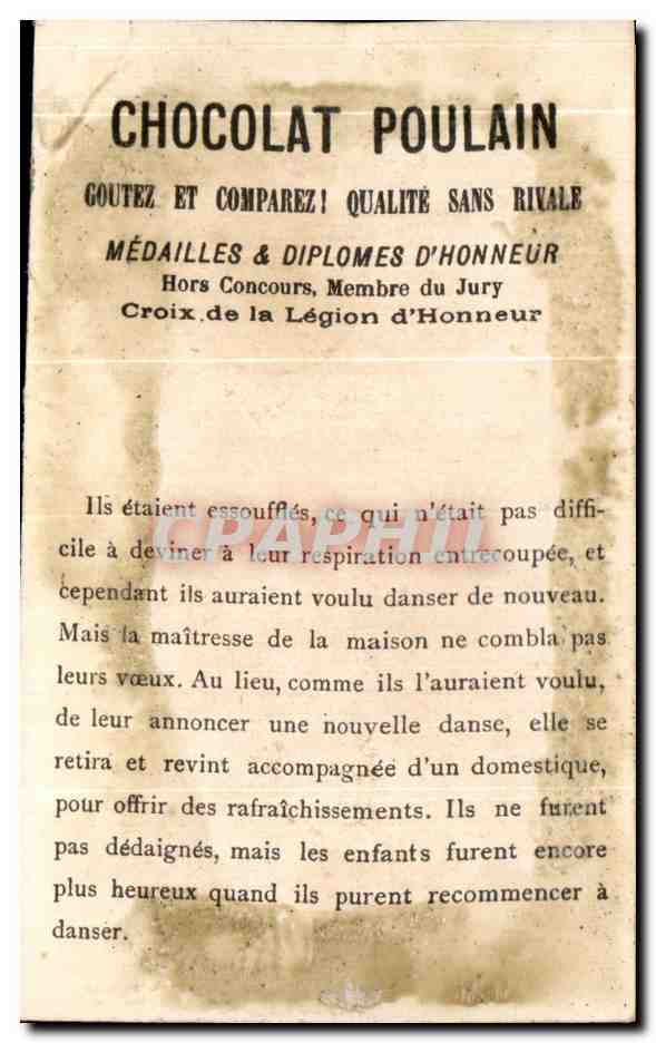 Enfants après la danse — Chocolat Poulain — H.L. 590 — Rückseite