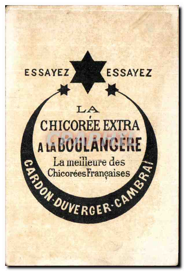Chromo Chiooree A La Boulangere Cardon Duverger  — Rückseite