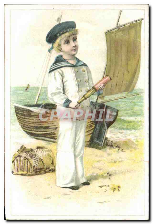 Chromo Chocolat Saintoin Enfant marin