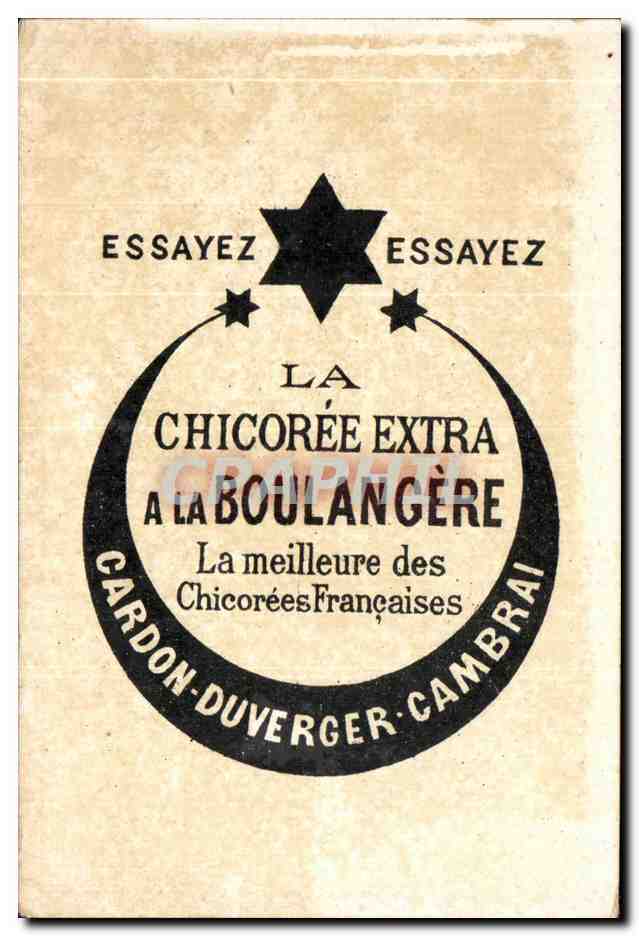 Chromo Chiooree A La Boulangere Cardon Duverger Cambrai — Back