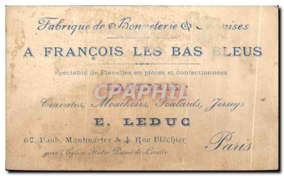 Chromo Assez Assez A Francois Les Bas Leduc Paris Enfants Accordeon Violon  — Rückseite