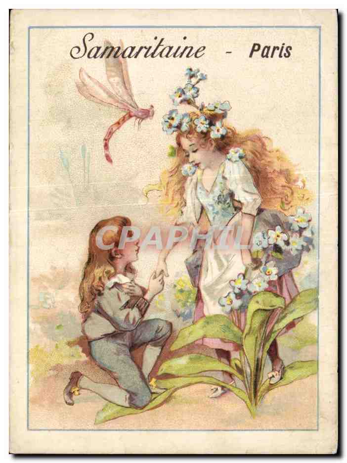 Chromo Samaritaine Paris Enfants Libellule 