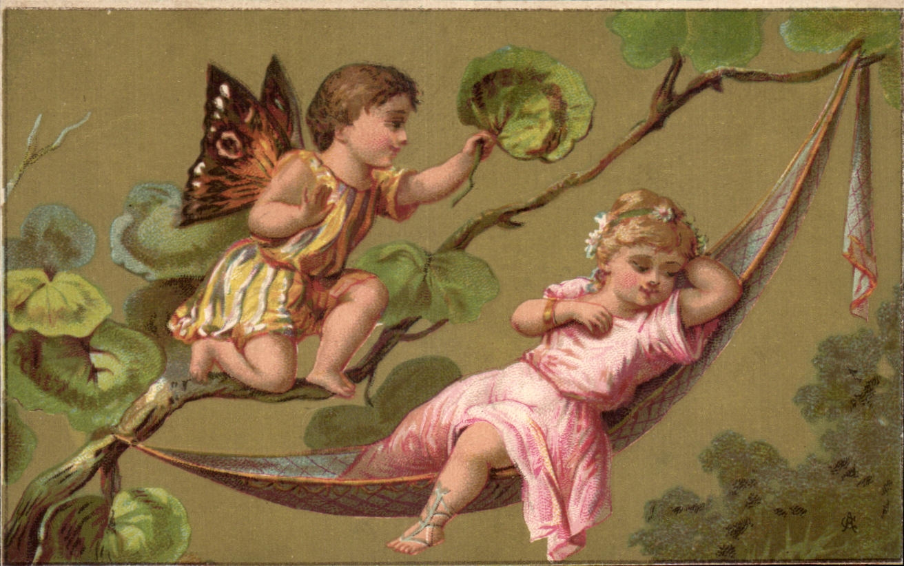 Chromo Enfants Papillon Ailes 