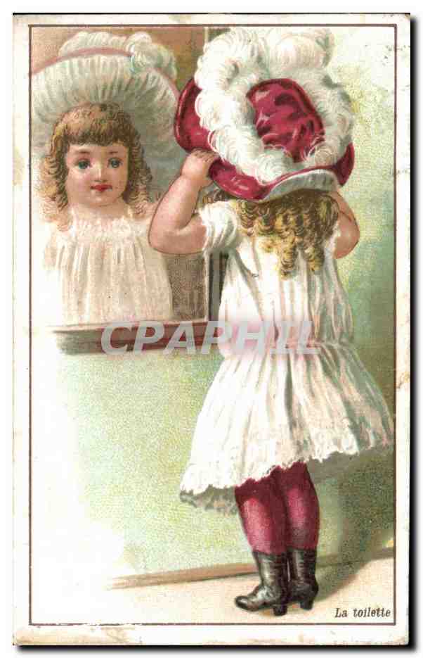 Chromo La toilette Enfant