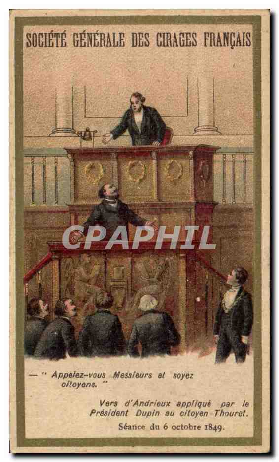 Société Générale des Cirages Français — Séance du 6 octobre 1849 — Éditeur J. Minot, Paris