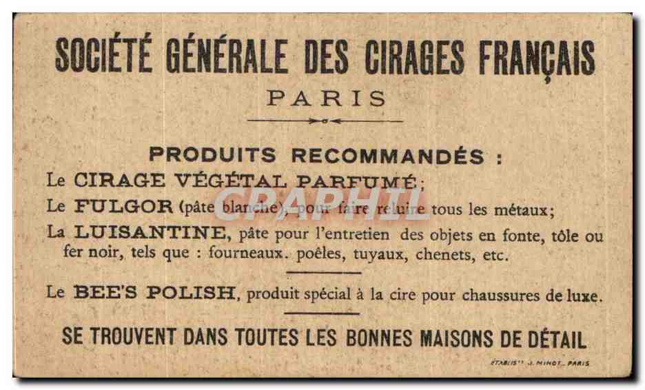 Chromo Societe Generale Des Cirages Francais Sergent Junot au siege de Toulon Militaria  — Back