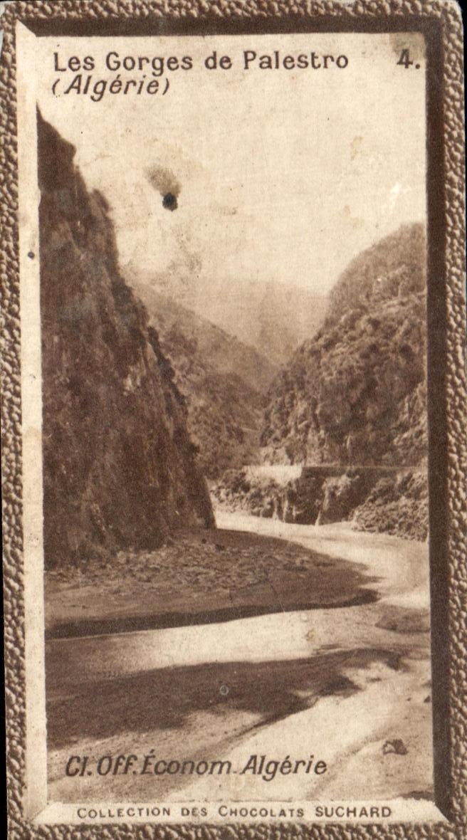 Image Les Gorges de Palestro Algerie chocolat Suchard
