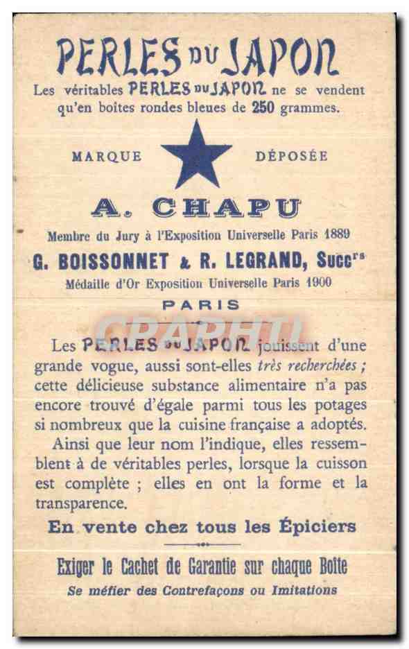 Chromo Perles Du Japon Paillottes annamites Temps modernes Chapu  — Verso