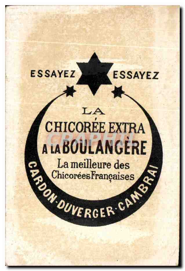 Chromo Chicoree a la Boulangere Cambrai Cardon Duverger  — Back