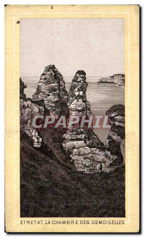 Chromo Etretat Au pays Habillements 