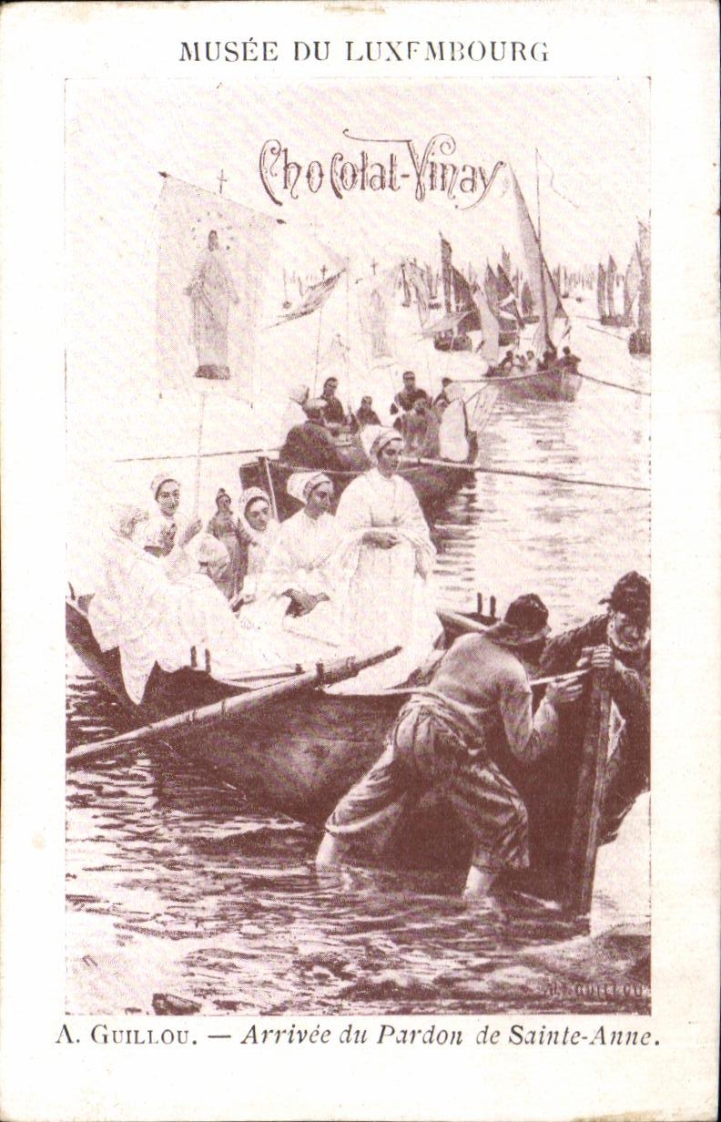 Image Musee Du Luxembourg Chocolat Vinay Guillou Arrivee Du Pardon De Sainte Anne