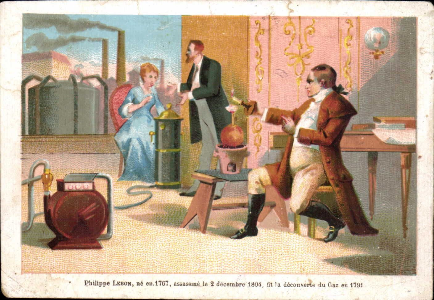 Image Philippe Lebon Decouverte du Gaz en 1791