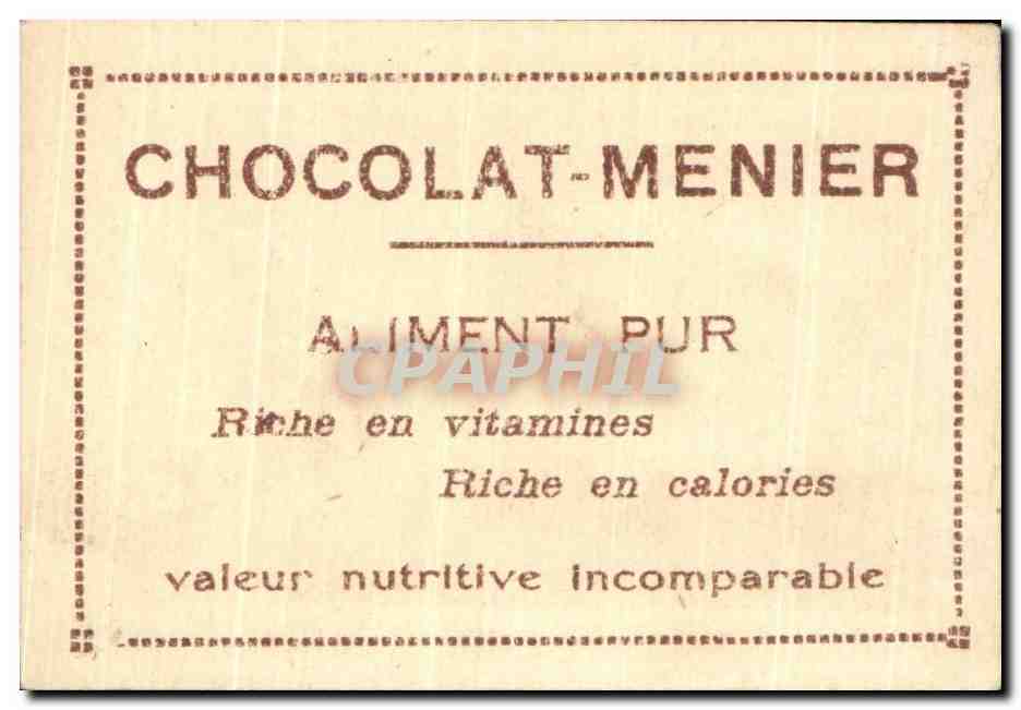 Image Chocolat Menier En Crimee Chateau Du Nid De L'HironDelle — Rückseite
