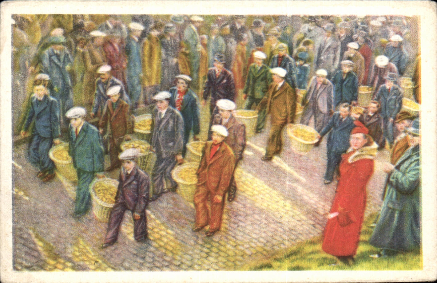 Image Folklore Belge Le bon Chocolat Belge Grammont Les paniers de Krakelingen sont portes au haut de la montagne 