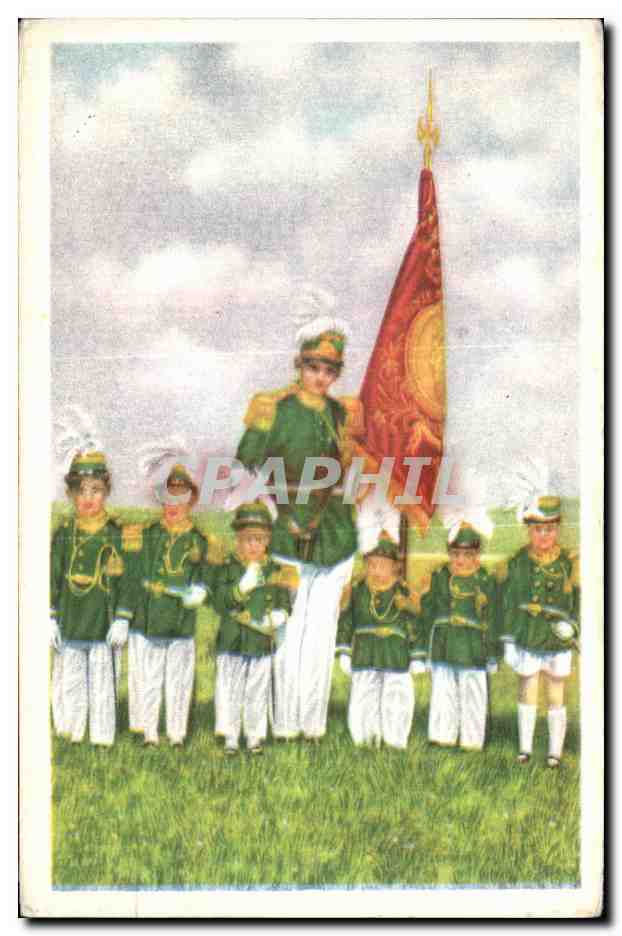 Image Collection de Folklore Belge Cote d'or Gerpines Les cadets de la marche de Sainte Rolende