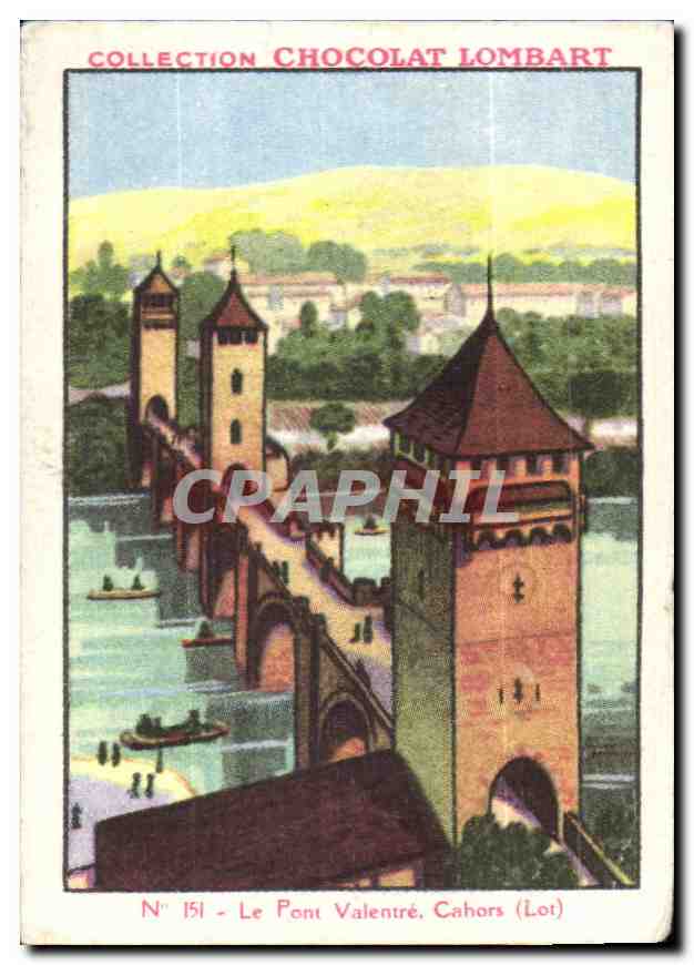 Image Collection Chocolat Lombart Le Pont Valentre Cahors