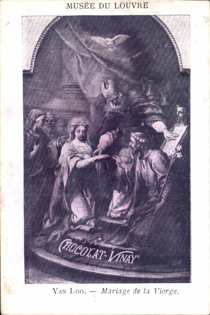 Image Musee Du Louvre Chocolat Vinay Van Loo Mariage De La Vierge