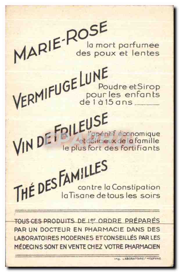 Image Bebe Frieuse Marie Rose Vermifuge — Verso
