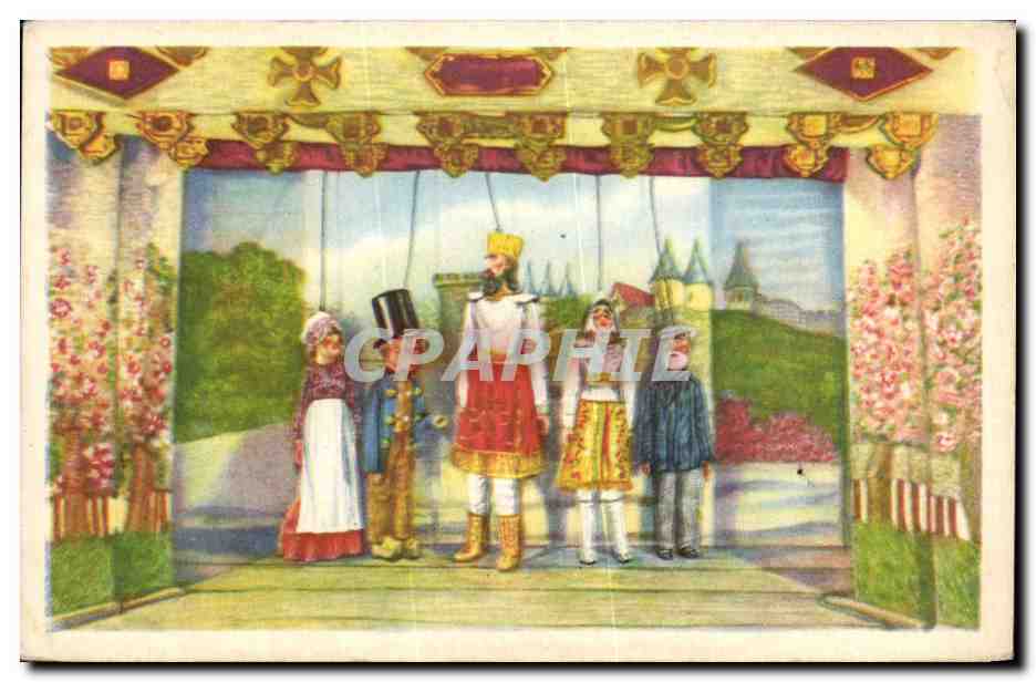 Image Collection de Folklore Belge Cote d'or Liege Tchantches et Nanesse a la cour du roi de France 