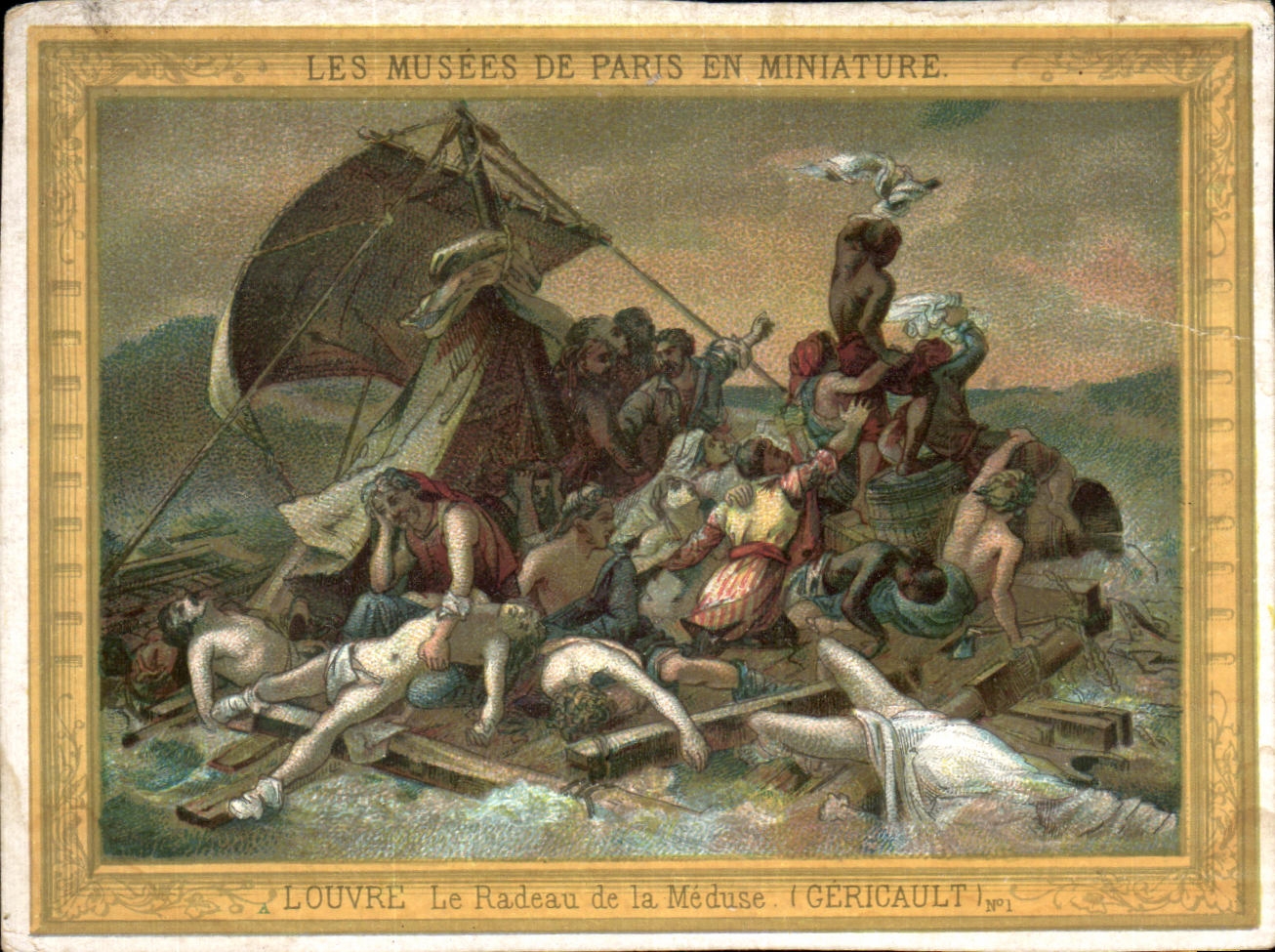 Le Radeau de la Méduse — Les Musées de Paris en Miniature — Louvre, n°1