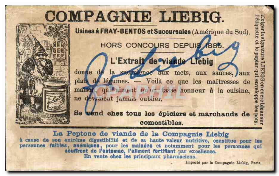 Chromo Liebig La piste Chasse a cour chien cheval Nain — Verso