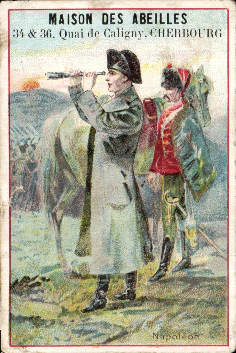 Chromo Maison Des Abeilles Quai De Caligny Cherbourg Napoleon 1er Militaria 