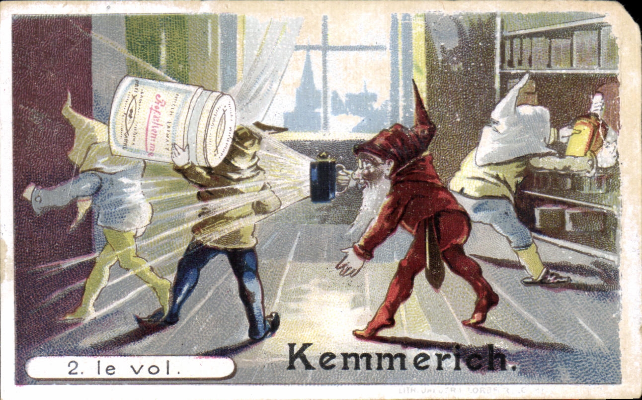 Chromo Kemmerich Lutins Nains Le vol 