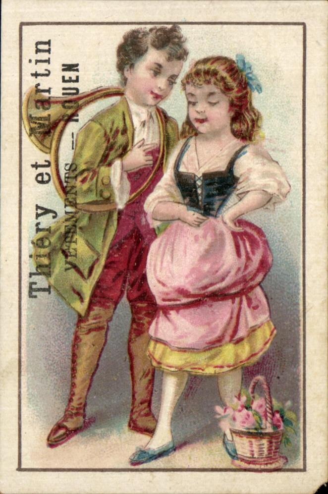 Enfants en costume d'époque — Thiéry & Martin — Rouen