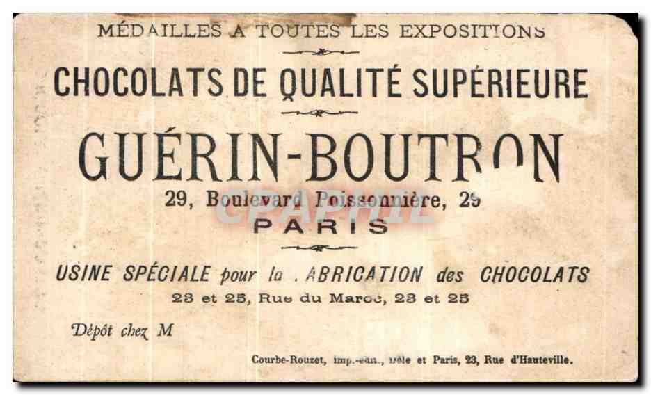 Chocolat Guérin-Boutron — Dans la cavalerie - Le saut de la barrière — Guérin-Boutron — Reverso