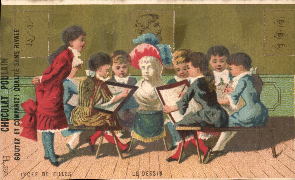Chromo Chocolat Poulain Enfants Le dessin 