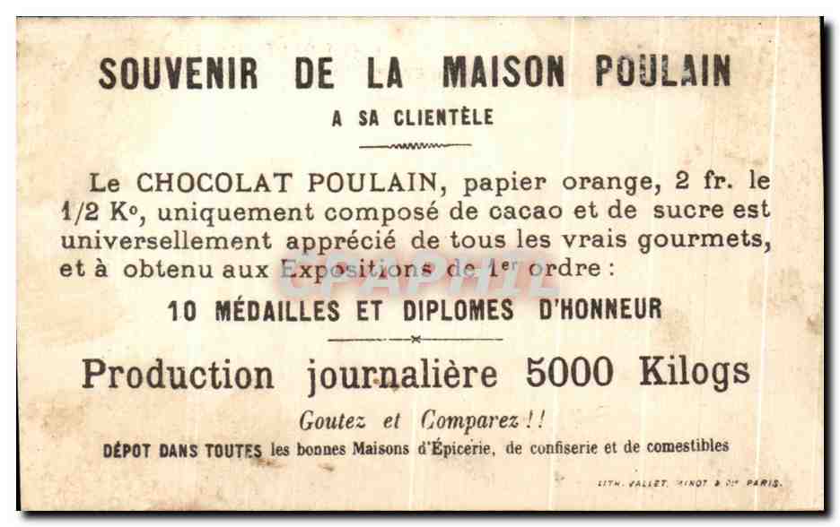 Chocolat Poulain — Publicité pour le chocolat — Maison Poulain, Paris — Reverso