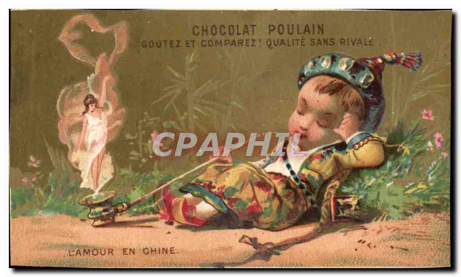 Chromo Chocolat Poulain Enfant Femme 