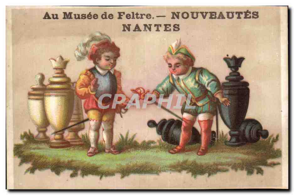Chromo Au Musee de Feltre Nouveautes Nantes Enfants Pieces d'echecs Echecs Chess