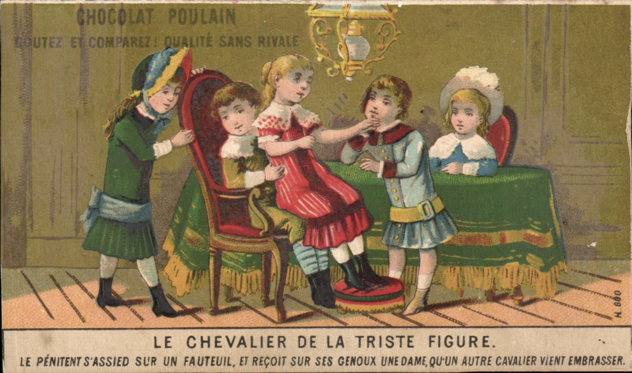 Chromo Chocolat Poulain Le Chevalier De La Triste Figure Enfants 