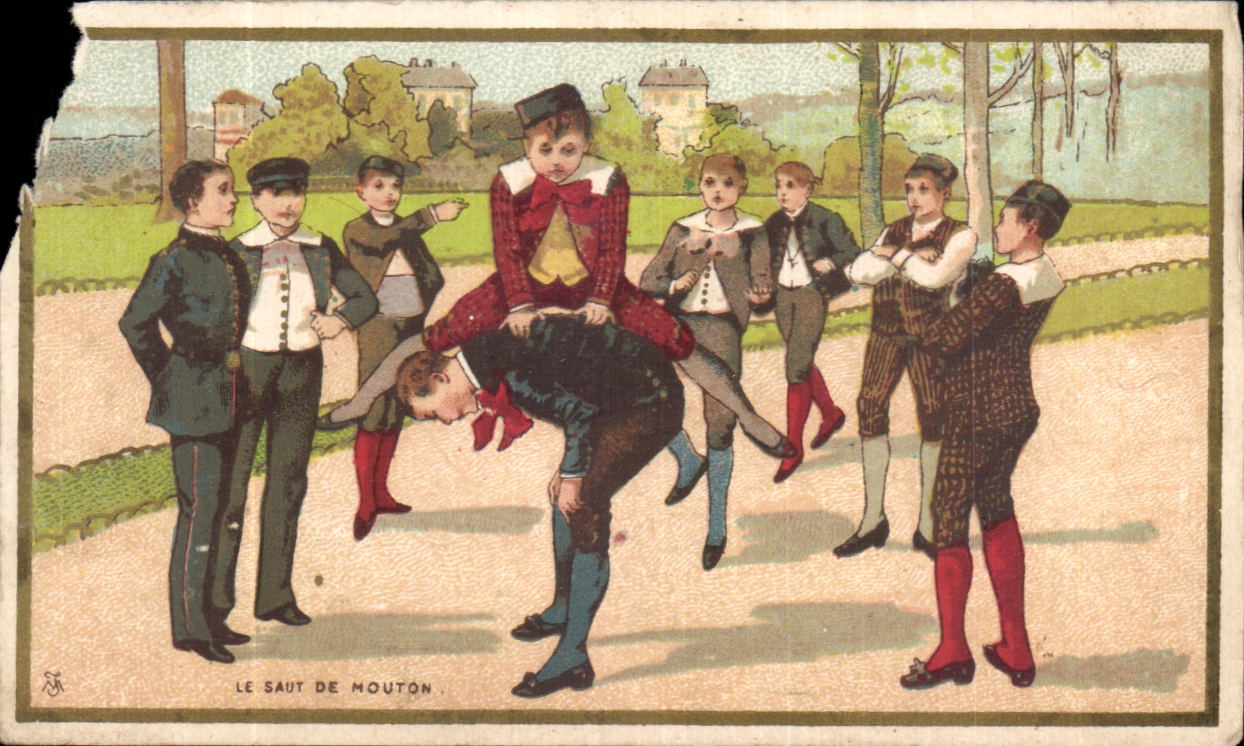 Chromo Le Saut De Mouton Enfants Epicerie brestoises Zaegel Rue de Traverse Brest