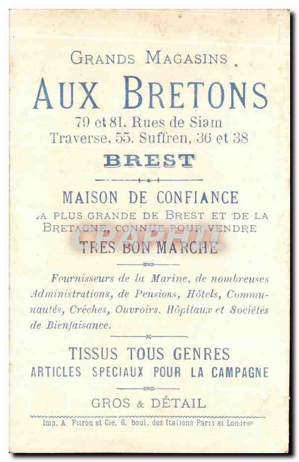 Aux Bretons — Brest — éditeur Philips — Rückseite