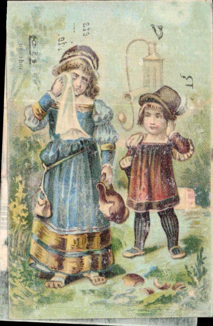 Chromo Grand Bazar Ville De Paris Rue De Siam Enfants