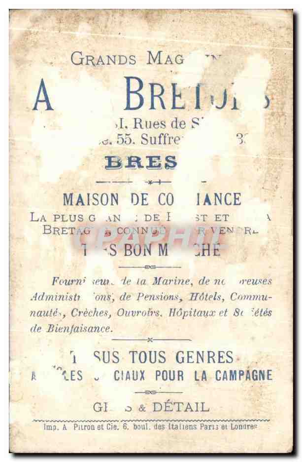 Chromo Grand Mag A Bretots Brest Soldat Militaria — Rückseite